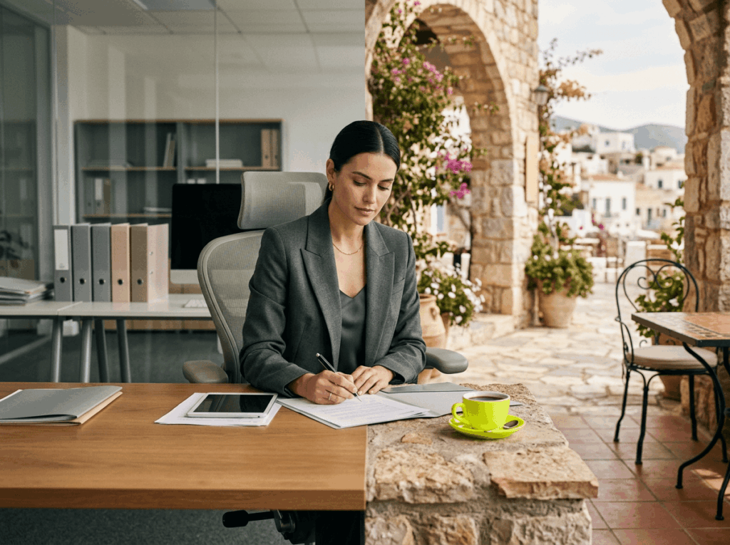 Bureau se transformant en terrasse méditerranéenne - emploi Marseille